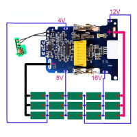 BL1830 Li-Ion แบตเตอรี่ BMS PCB ชาร์จสำหรับ Makita Power Tool 18V BL1815 BL1860 LXT400 Bl1850