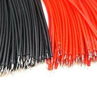 24AWG สายไฟชุบดีบุกแบบหัวคู่10ซม. 20ซม. สำหรับขั้วต่ออิเล็กทรอนิกส์แบบ DIY