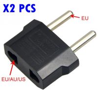 2Pcs EU to US AC Power Plug Home Travel Converter Universal Europe Wall Charger Connector Socket Adapter EU 220V 10A Wires  Leads  Adapters