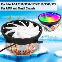 【❂Hot On Sale❂】 daoxia พัดลม Rgb Led 120Mm 4หม้อน้ำท่อร้อนระบายความร้อนด้วยพัดลมระบายความร้อน Cpu สำหรับอินเทล Lga 1150/1151/1155/1156/1366/775สำหรับ Amd Am3 Am3 Am2 Am2