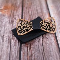 2023 Novelty Mens Wood Bowties Hollow Carved Wedding Tie Gravatas Handmade Wooden Bow Tie Women Butterfly Mens Suit Gifts Nails Screws Fasteners