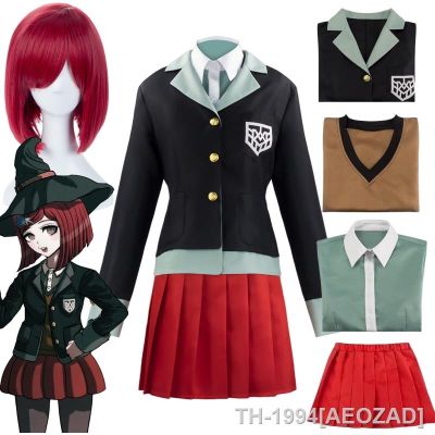 AEOZAD อะนิเมะDanganronpa Yumeno Himiko Fantasiaคอสเพลย์เครื่องแบบEscolar Peruca Casaco Camisa Saia Colete ChapéuroupasฮาโลวีนRoupas de Carnaval