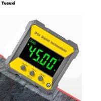 【CW】 4x90° Digital Protractor Level Gauge Measuring Inclinometer With Magnetic Base Bevel