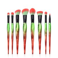 【cw】 Lip Eyeshadow Foundation Pro Set Powder Brush Makeup Tool Eyeliner 8Pcs Brushes !