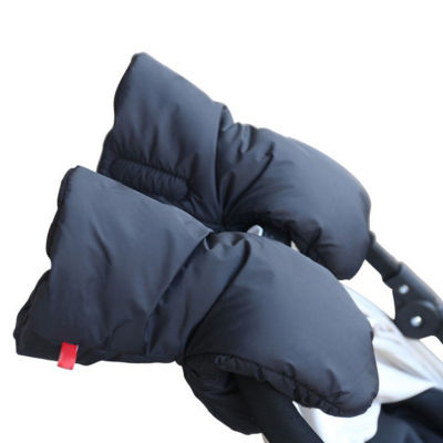 ZK40ถุงมือรถเข็นเด็กที่มีขนถุงมือฤดูหนาวรถเข็นเด็กถุงมืออบอุ่นแม่อุปกรณ์เสริมรถเข็นเด็กที่อบอุ่น