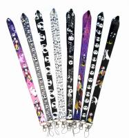 ขายร้อน1ชิ้นการ์ตูน Nightmare Before Christmas ศัพท์มือถือสายคล้องคอ Key Chains คอ Lanyard นิทรรศการ ID ผู้ถือบัตร Strap ！