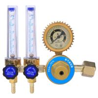 0.25mpa อาร์กอน Co2เชื่อมอาร์กตัวลดแรงดันลดตัวควบคุมวาล์วแก๊สมาตรวัดคู่มิเตอร์เครื่องวัดการไหลโต๊ะลดความกดอากาศ