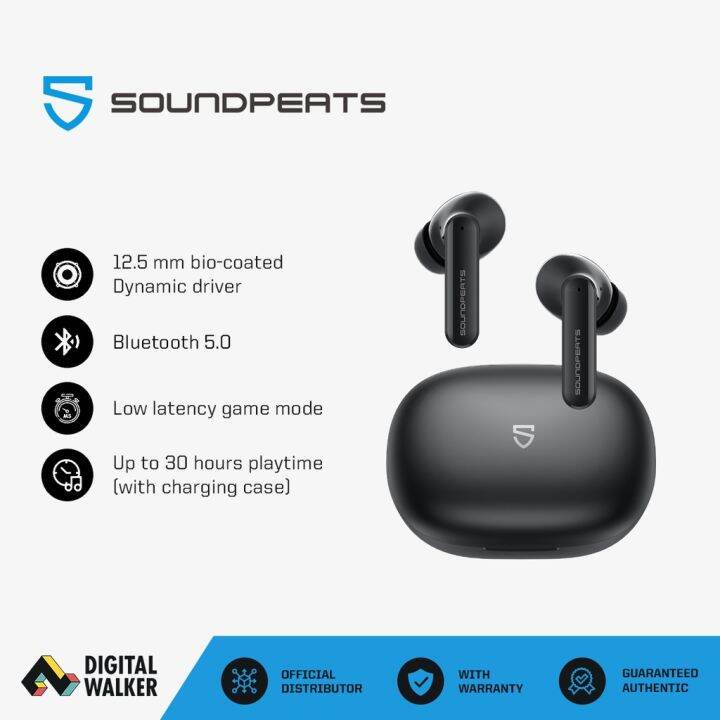 SoundPEATS Mac 2 True Wireless Earbuds - Black | Lazada PH