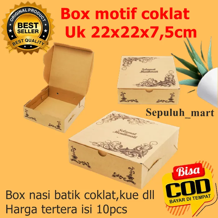 Kardus Kotak Nasi/tempat Makanan/murah/hajatan/aqiqoh/walimah/box Kotak ...