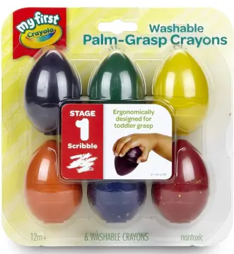 Crayola My First Washable Tripod Grip Crayons, 8 Count 