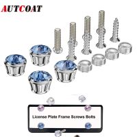 1Set Anti Theft License Plate Screws Bolts Cap Cover Screw Bolts Nuts Fasteners Universal Car Truck Accessories