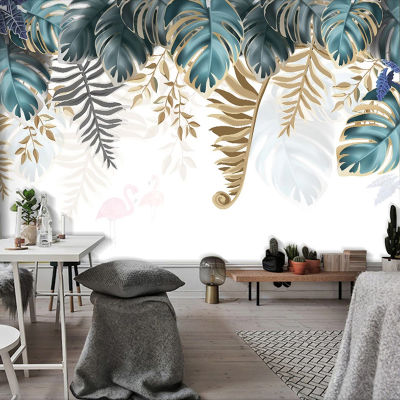 [hot]Custom Large Mural Wallpaper For Walls 3D Banana Leaf Bedroom Living Room Dining Room Backdrop Home Decoration Photo Wall Paper