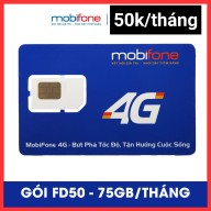 Sim 4g Mobifone FD50 gói 2,5Gb ngày (75Gb tháng) - Sim Mobi FD50N xài thả ga - Phí đăng ký chỉ 50k tháng thumbnail