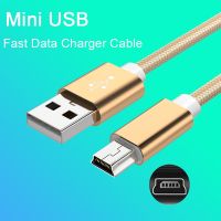 Mini USB CableTo USB Fast Data Charger Cable Micro Usb Braided For MP3 Player Car DVR GPS Digital Camera HDD Cord Mobile Phone