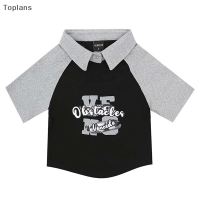 [Toplans]?[HOT SALE]?? เสื้อยืดพิมพ์ลายแฟชั่นฤดูร้อนผู้หญิงเกาหลีเสื้อครอปแขนสั้นมีรูมีปก