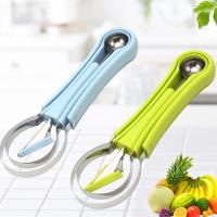 Multifunctional Watermelon Cutter Fruit Pulp Separating Stainless Steel Fruit Platter Carving Knife Kitchen Accessories