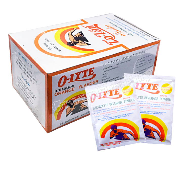 o-lyte-imitation-orange-flavour-โอ-ไลท์-กลิ่นส้ม-เครื่องดื่มเกลือแร่-ทดแทนการเสียเหงือ-20-กรัม