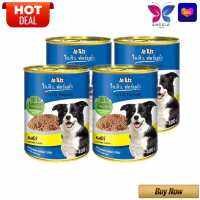 APro I.Q. Formula Canned Dog Food Chicken 400 g x 4 / เอโปรไอคิว อาหารสุนัขโต รสไก่ 400 กรัม X 4 กระป๋อง