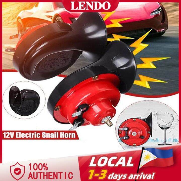 LENDO 2pcs Universal Car Horn Auto 300DB 12V Super Loud Horn Vehicle