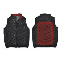 Winter Down Cotton Heating Vest Motorcycle Riding Warm Vest USB Charging Heating Vest Three-speed Inligent Heating