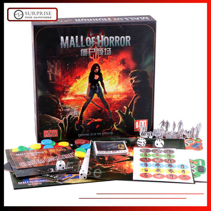 Board Game Mall of Horror Party Games Chinese Version Lazada
