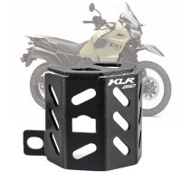 สำหรับ Kawasaki KLR 650 KLR650 2021 2022 - CNC อลูมิเนียมอุปกรณ์เสริมรถจักรยานยนต์เบรกน้ำมันตัวป้องกันที่เก็บของเหลวอุปกรณ์ป้องกันฝาครอบ