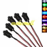 5pcs 5mm 24v Pre-Wired water clear round LED + Bezel Holder Light Lamp red yellow blue green white orange uv pink warm whiteElectrical Circuitry Parts