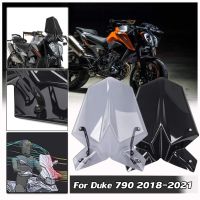 ที่บังแดดกระบังลมกระจกบังลมพร้อมที่ยึดสำหรับ KTM Duke 790 DUKE790 2018 2019 2020 2021ใหม่