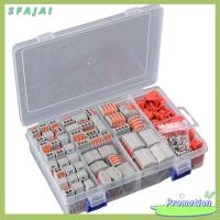 SFAJAI 115Pcs สีส้มสีส้ม รวมขั้วต่อไฟฟ้า 2 3 4 5พอร์ต สารหน่วงไฟ ก้าน-น๊อต ตัดการเชื่อมต่ออย่างรวดเร็ว ขั้วต่อสายไฟ สายไฟแข็งและควั่น