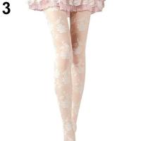 Lover® Women Fashion Rose Pattern Tight Lace Pantyhose Sexy See-through Stockings