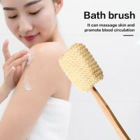 Bathing Scrubber Sisal Sponge Shower Brush Long Handle Back Massage Scrubber Bath Washing Tool 2pcs