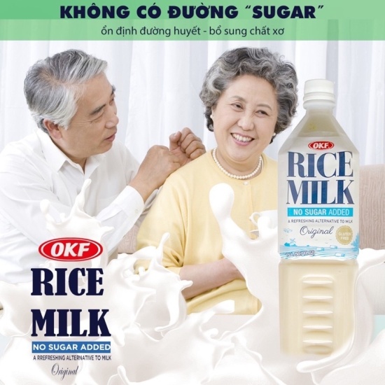 Hot sale gạo okf hàn quốc 1.5l rice milk okf ít ngọt thơm ngon - ảnh sản phẩm 4