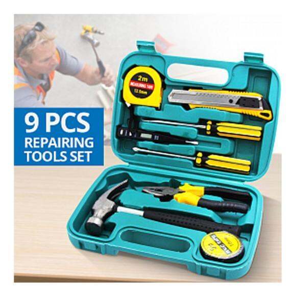 9pcs Professional Hardware Tools Set Accessory Repair Home Tool Box Kit Lazada PH