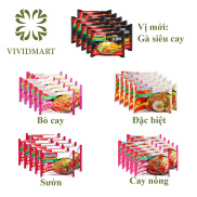 MÌ XÀO KHÔ INDOMIE MÌ GORENG VỊ ĐẶC BIỆT SƯỜN CAY NỒNG BÒ CAY GÀ SIÊU CAY