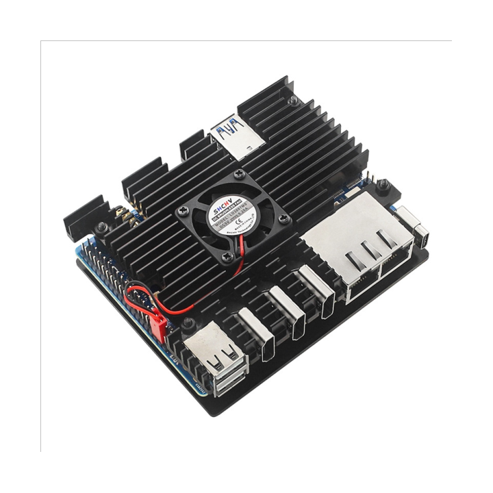 for-orange-pi-5-plus-aluminum-case-active-passive-metal-cooling-radiator-with-cooling-fan-heatsinks-metal-shell-accessories