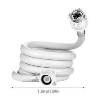 1.5/3/5M ยืดหยุ่น Universal Water Inlet Extension ท่อสำหรับเครื่องซักผ้าอัตโนมัติก๊อกน้ำอุปกรณ์ห้องน้ำ