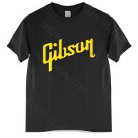 เสื้อยืดผู้ชายแบรนด์หรู Gibson เสื้อยืดผู้ชายเพลงร็อค