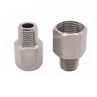 M10 M14 M16 M20 1/8"1/4"3/8"1/2"BSP Male To Female Thread 304 Stainless Steel Socket High Pressure Resistant Pipe Fitting Pipe Fittings Accessories