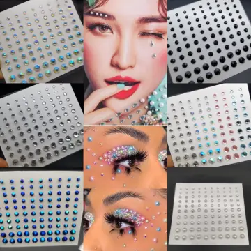 Hair Pearls Stick on Self Adhesive Pearls Stickers Face Pearls Stickers  220pcs
