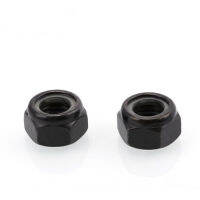 20PCS-4 #6 #8 #10 # American Black Zinc Anti-Loose Nuts, Self-Locking Nuts, Nylon Lock Nut