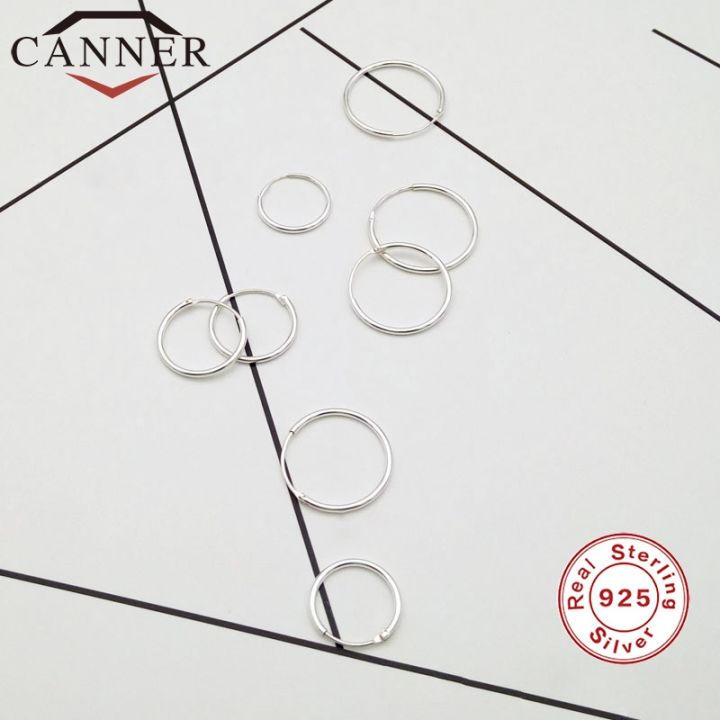 canner-simple-mini-hoop-earrings-925-sterling-silver-fashion-temperament-circle-round-earring-for-women-thn