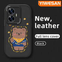 YIWESAN เคสสำหรับ Realme C55,N55 Realme C53 Narzo N53ดีไซน์ใหม่ลายหมีกีฬาเคสมือถือกันกระแทกนิ่มป้องกันการตกพร้อมเคสป้องกันกล้องเลนส์คลุมทั้งหมด