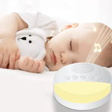 Easysleep Sound White Noise Machine with 25 Soothing Sounds and Night  Lights with Memory Function 32 Levels of Volume and 5 Sleep Timer Powered  by AC or USB for Sleeping Relaxation (White) 