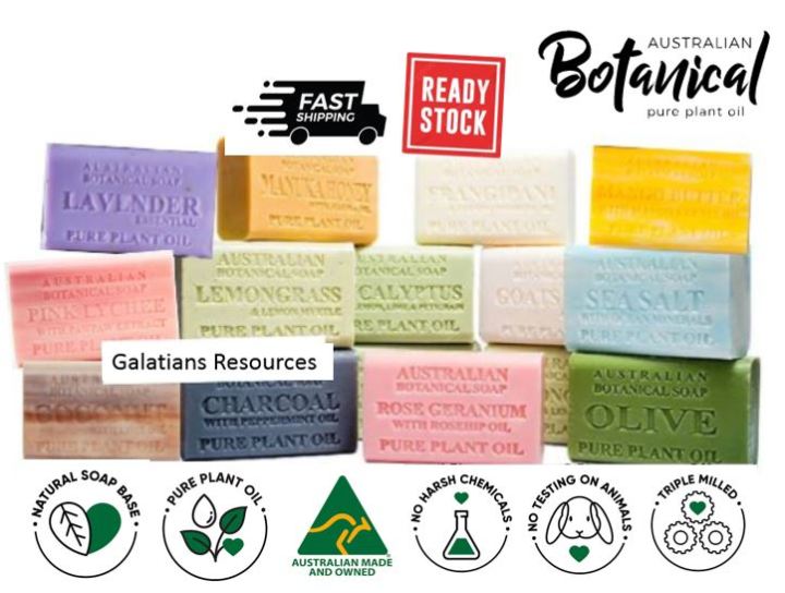 Australian Botanical Natural Organic Bar Soap 200g Made In Australia