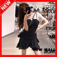 NEW MALL Dresses For Women,2021 New Two-Piece Fashion Korean Suspender Skirt