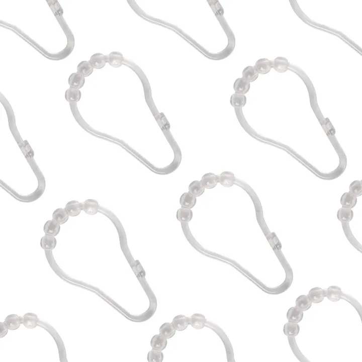 MAYTEX Heavy Duty Plastic Roller Glide Shower Rings Lazada PH