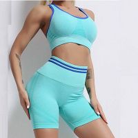 Seamless Yoga Set Sports Bra Suit Female Clothing High Waist Shorts Women Tracksuit Gym Set Workout Clothes for Women