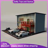 Dolity 1/64ที่จอดรถอุปกรณ์โครงงาน DIY ทิวทัศน์ของสะสมของขวัญเค้าโครงเครื่องประดับบ้าน