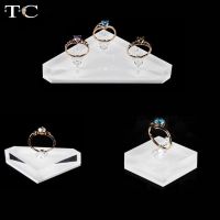 White Acrylic Jewelry Display Rack Ring Display Rack Multi-Ring Ring Holder Ring Holder Diamond Ring Display Rack