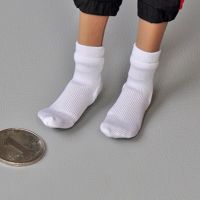 1/6 Male Soldier Trend Fashion Pure White Casual Low Tube Socks Clothes Accessories Fits 12 Inches Action Figure Body